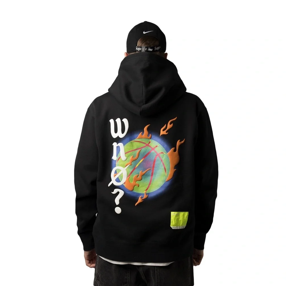 Jordan - Why Not? Black with Multicolored Basketball Print Hoodie